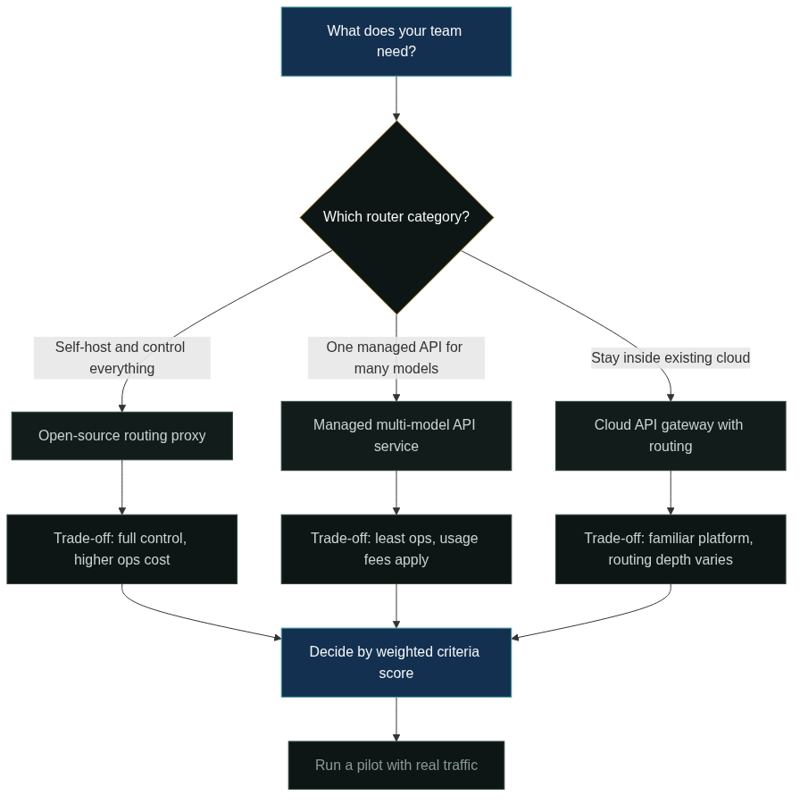Router Categories and Their Trade-Offs