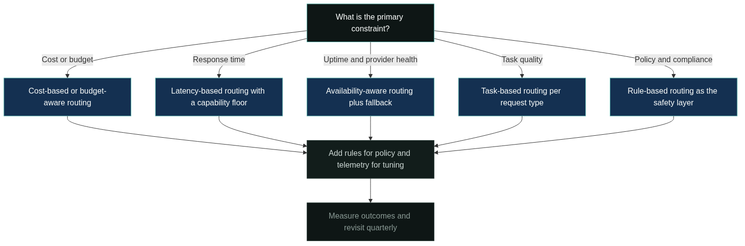 Choosing a Strategy by Primary Constraint